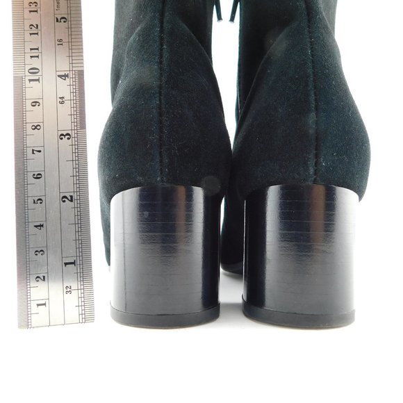 LA CANADIENNE Black Suede Weatherproof Booties 6 - Picture 6 of 10